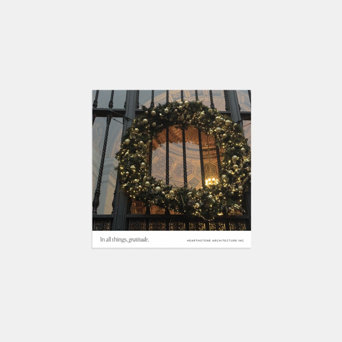 Square Gratitude Business Holiday Card