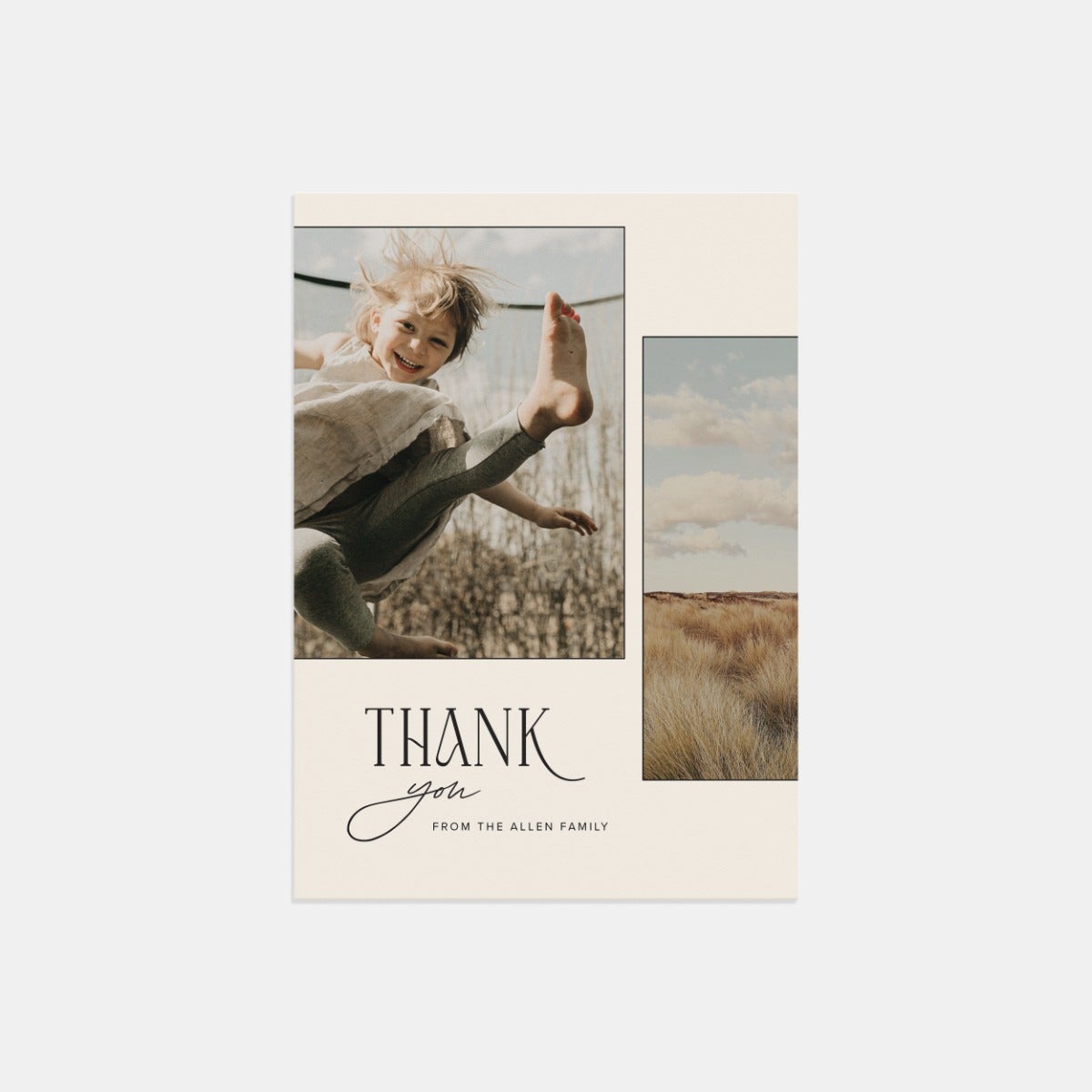 Aesthetic Thank You Card