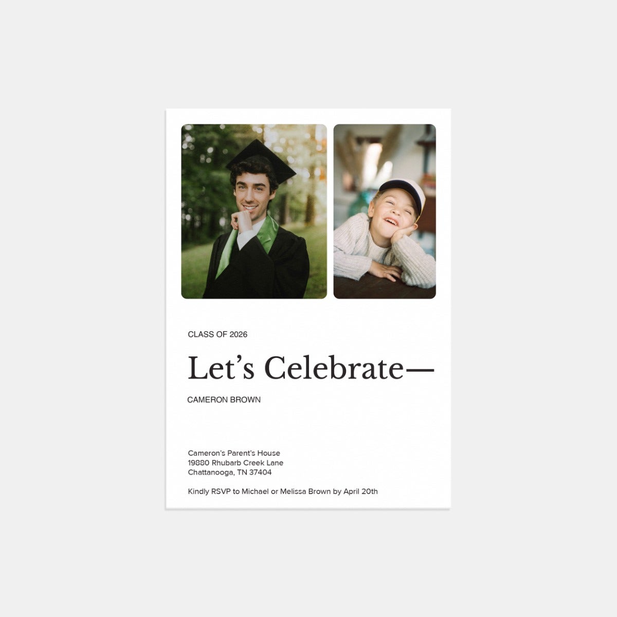 Let's Celebrate Graduation Announcement by Artifact Uprising | Cards
