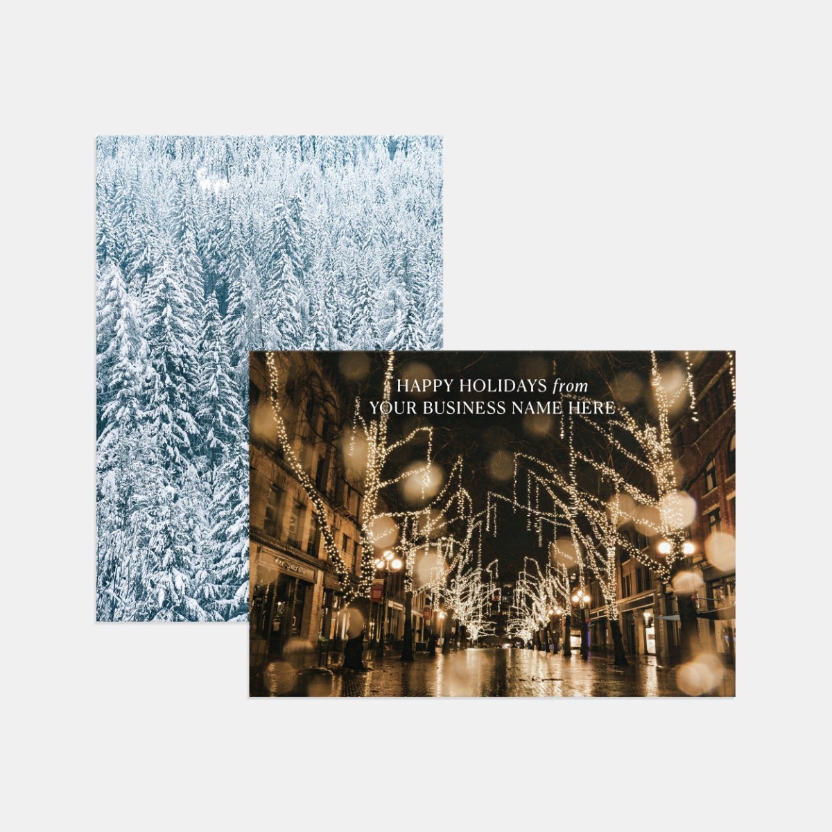 Design Your Own Flat Business Holiday Card