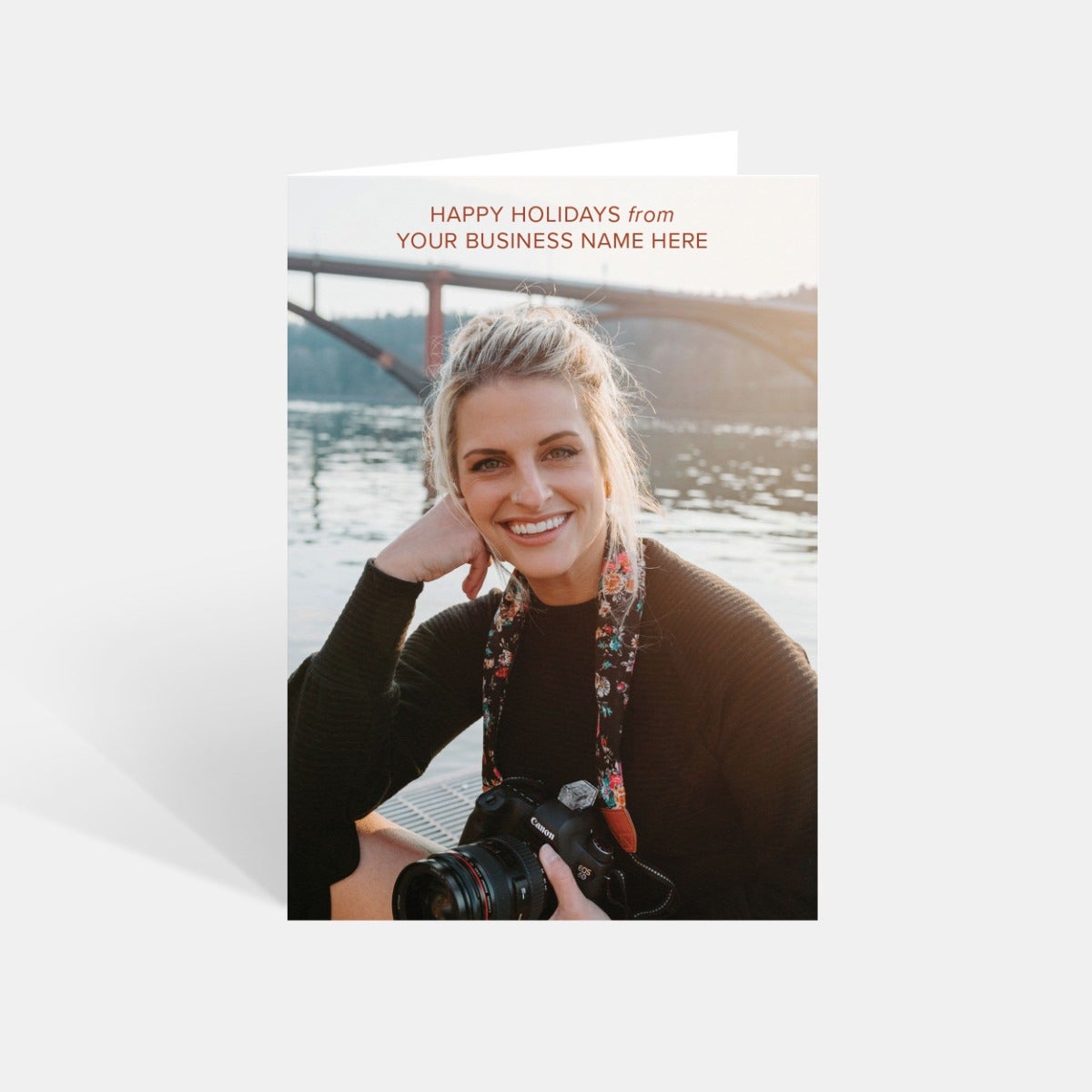 Design Your Own Folded Business Holiday Card by Artifact Uprising | Cards