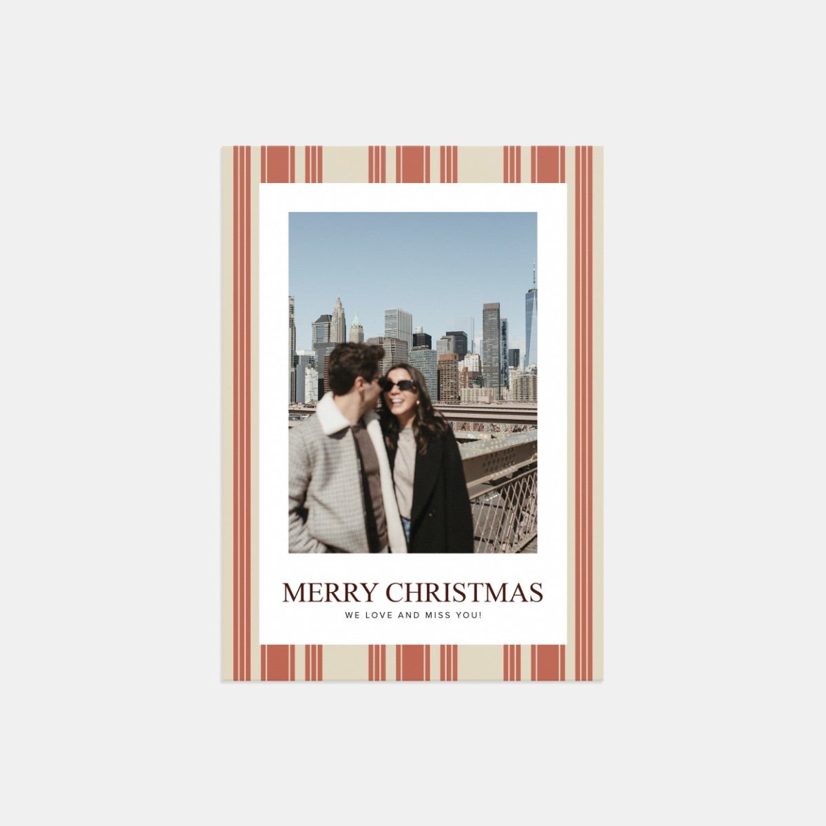 Heritage Stripe Christmas Card