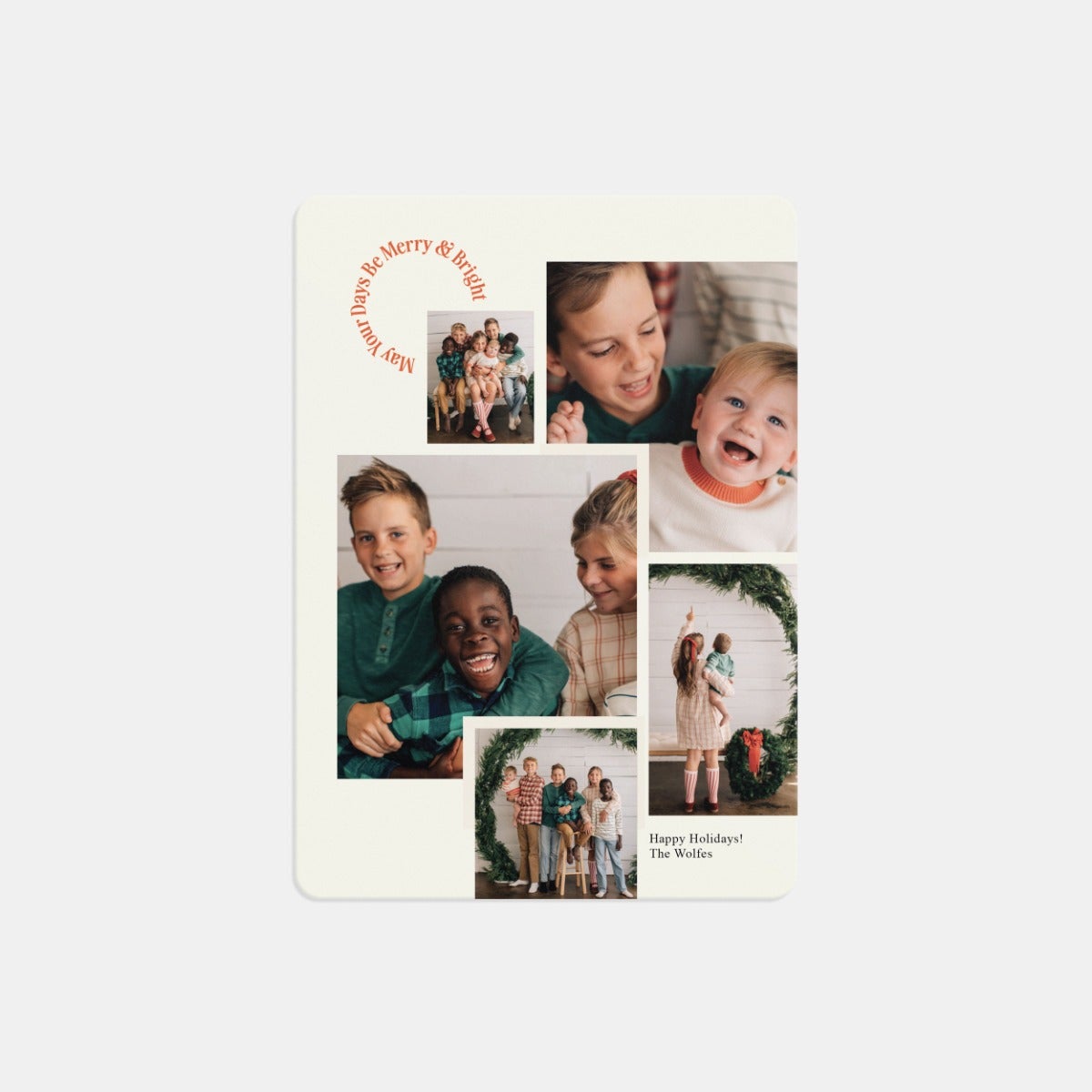 Merry & Bright Collage Card by Artifact Uprising | Cards