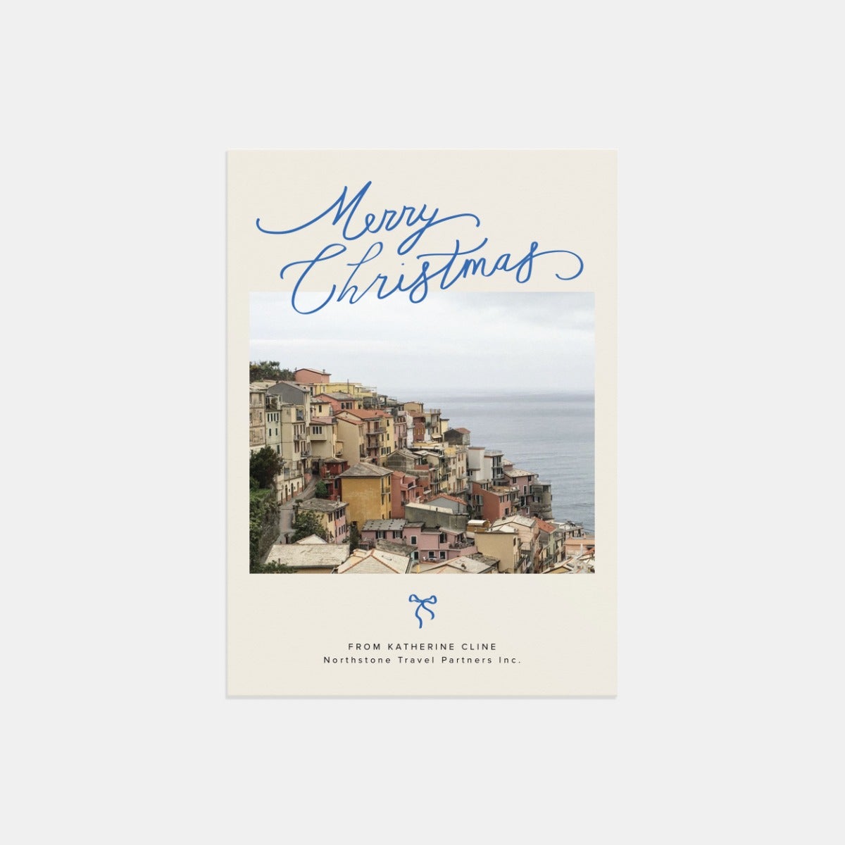 Merry Christmas Bow Business Card