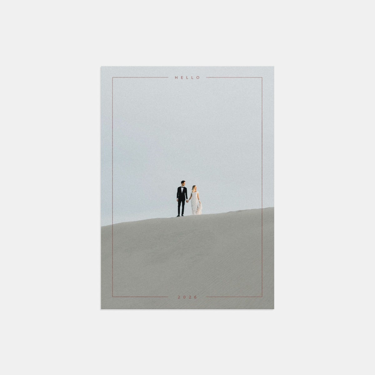 Minimal Bordered 2026 New Year Card by Artifact Uprising | Cards