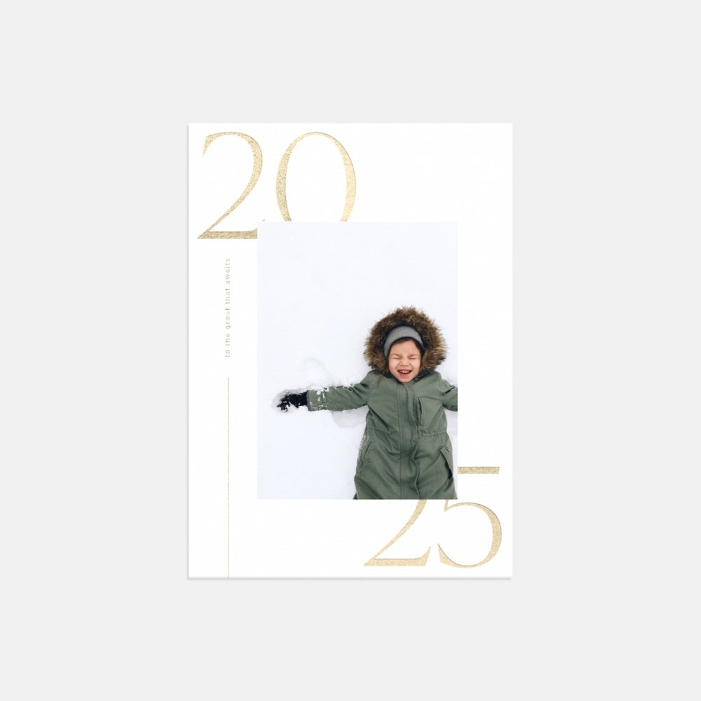 Modern 2025 New Year Card