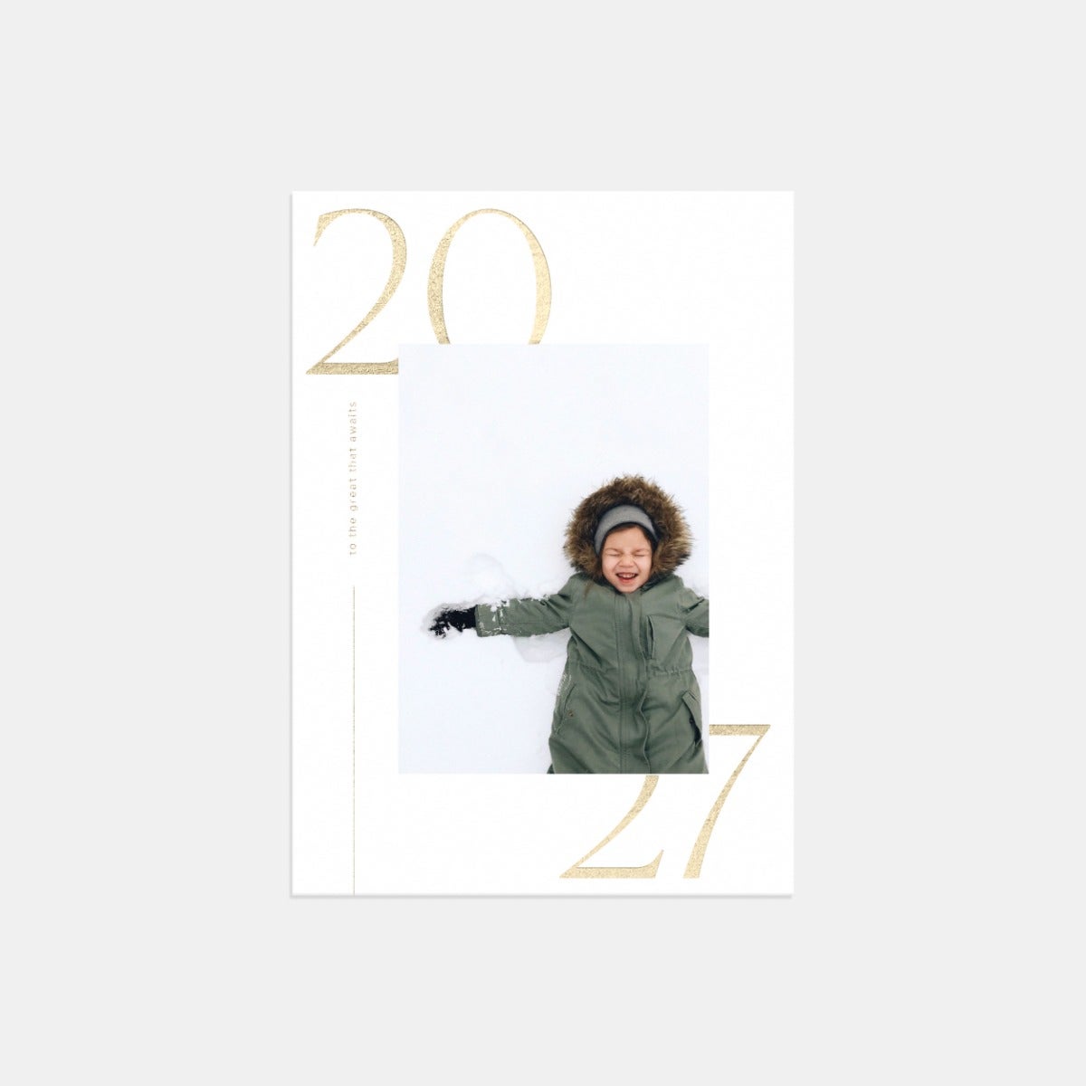 Modern 2027 New Year Card by Artifact Uprising | Cards