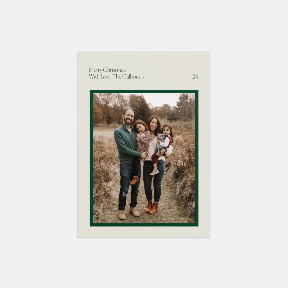 Modern Frame Holiday Card by Artifact Uprising | Cards
