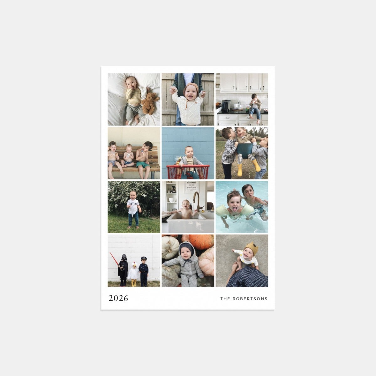 Multi-Image 2026 Holiday Card by Artifact Uprising | Cards