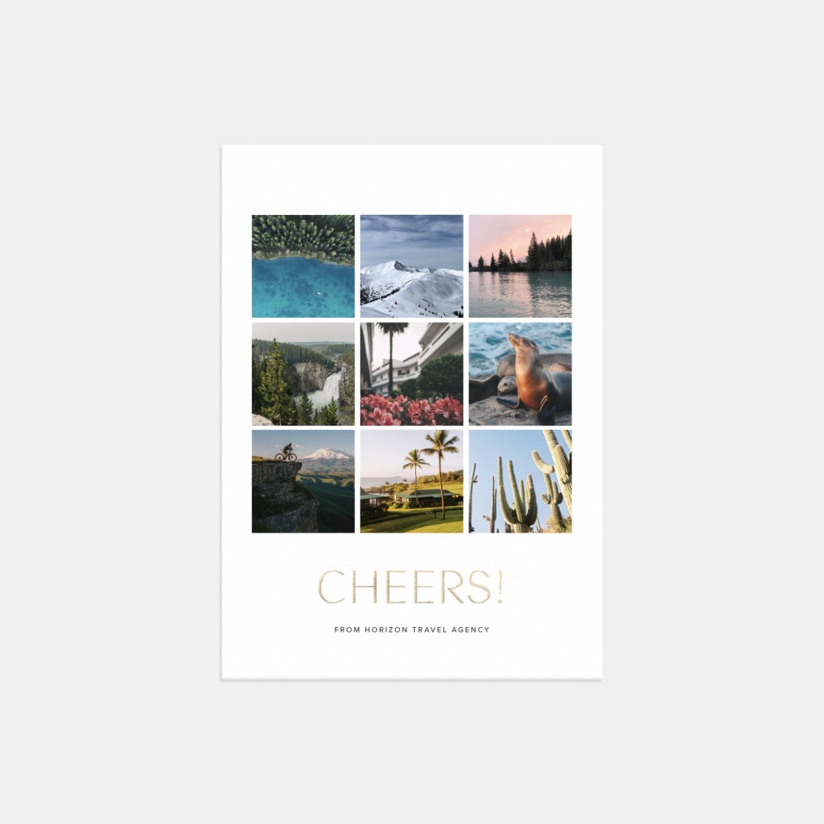 Multi-Image Vertical Holiday Card