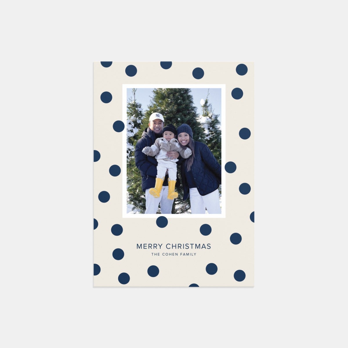 Polka Dot Christmas Card