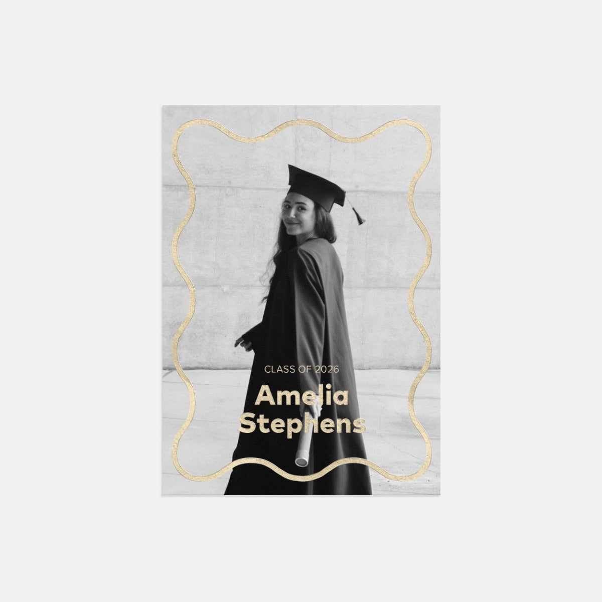 Squiggle Graduation Announcement  by Artifact Uprising | Cards