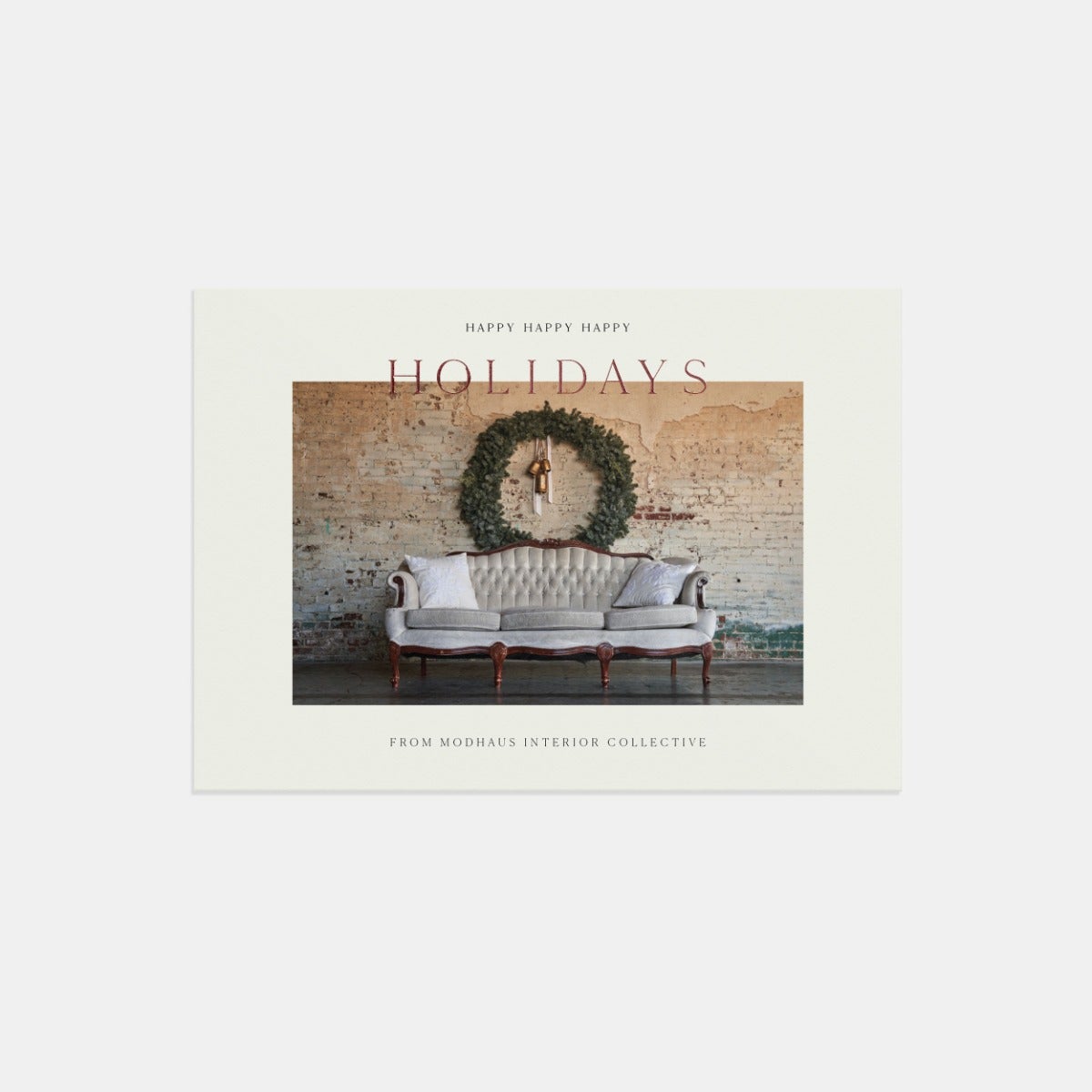 Modern Magazine Business Holiday Card