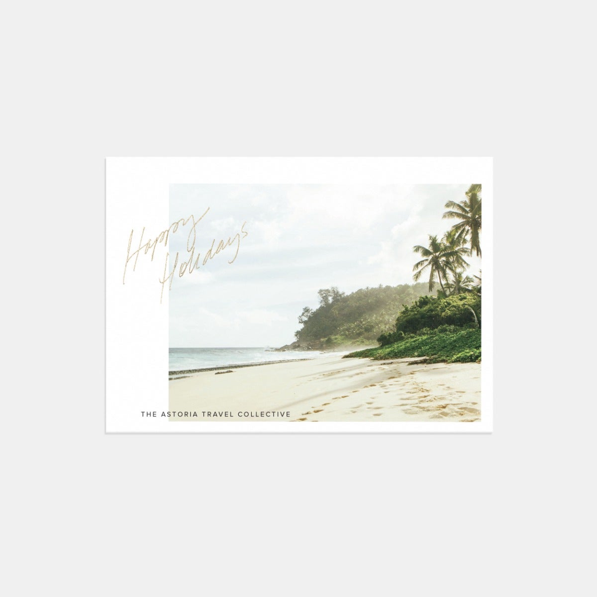 Scripted Greeting Business Holiday Card