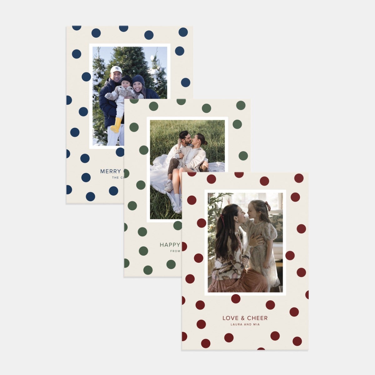 Polka Dot Christmas Card