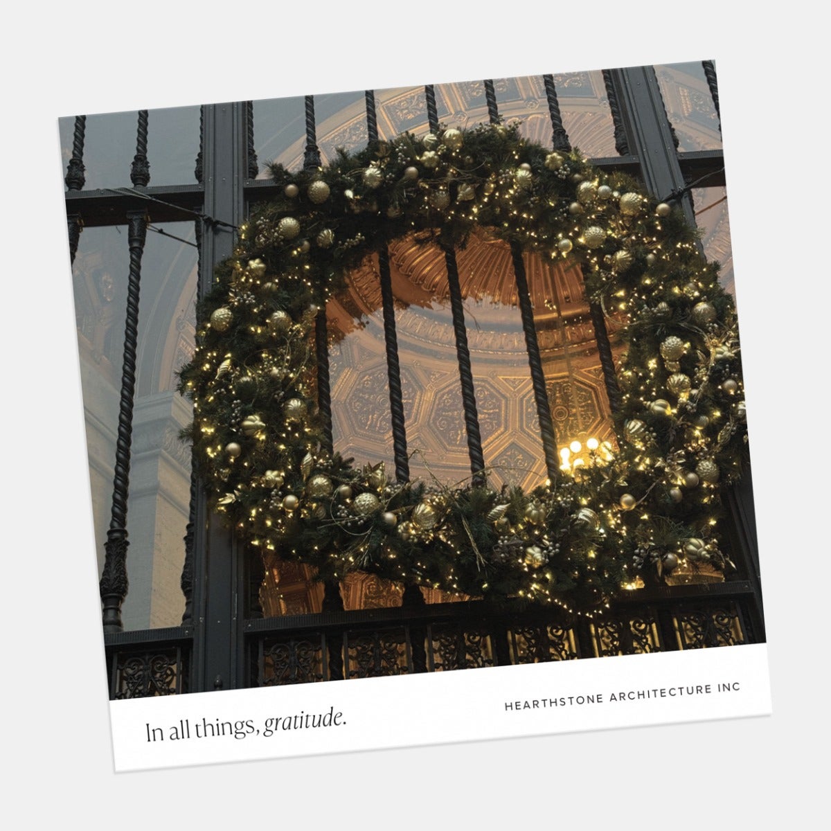 Square Gratitude Business Holiday Card