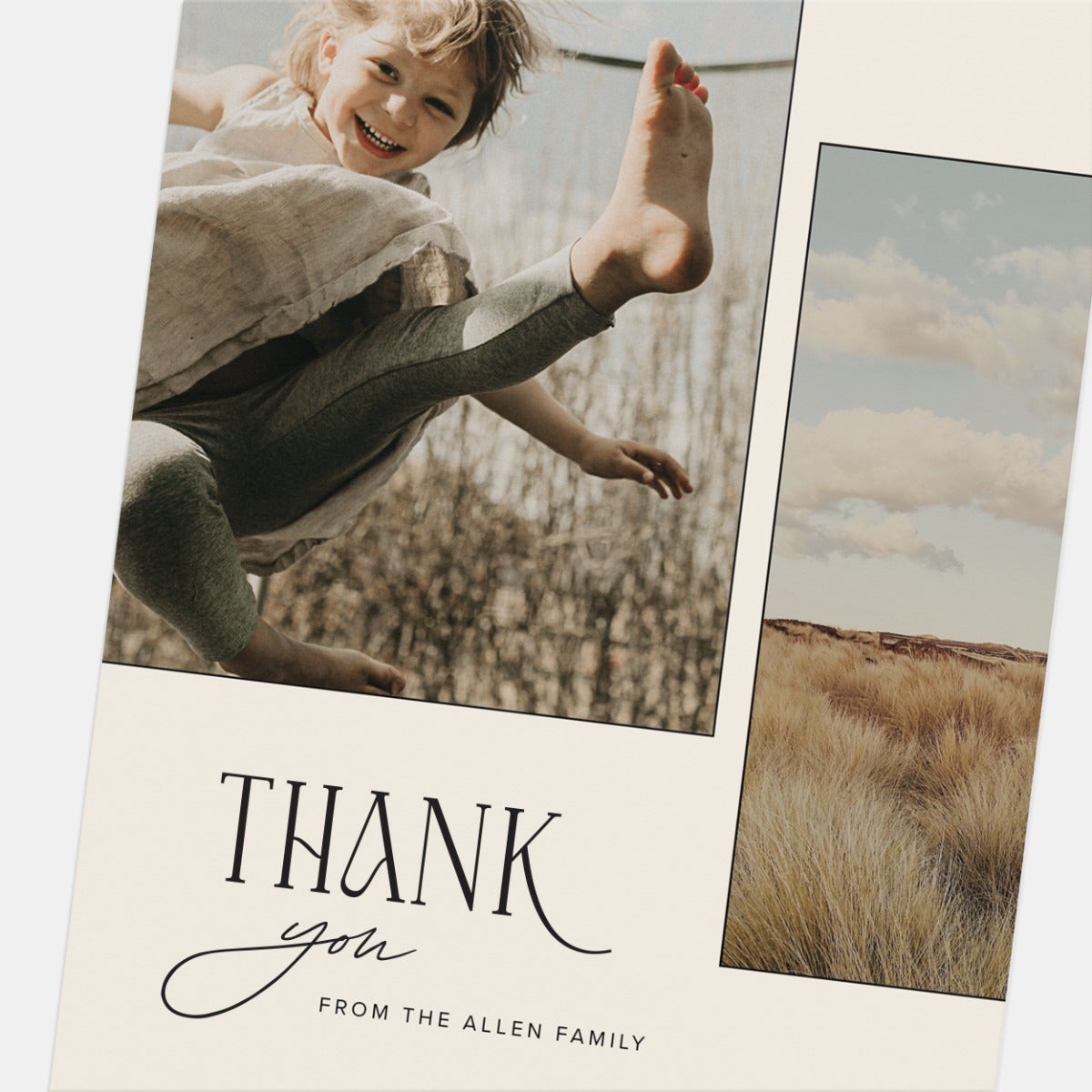 Aesthetic Thank You Card