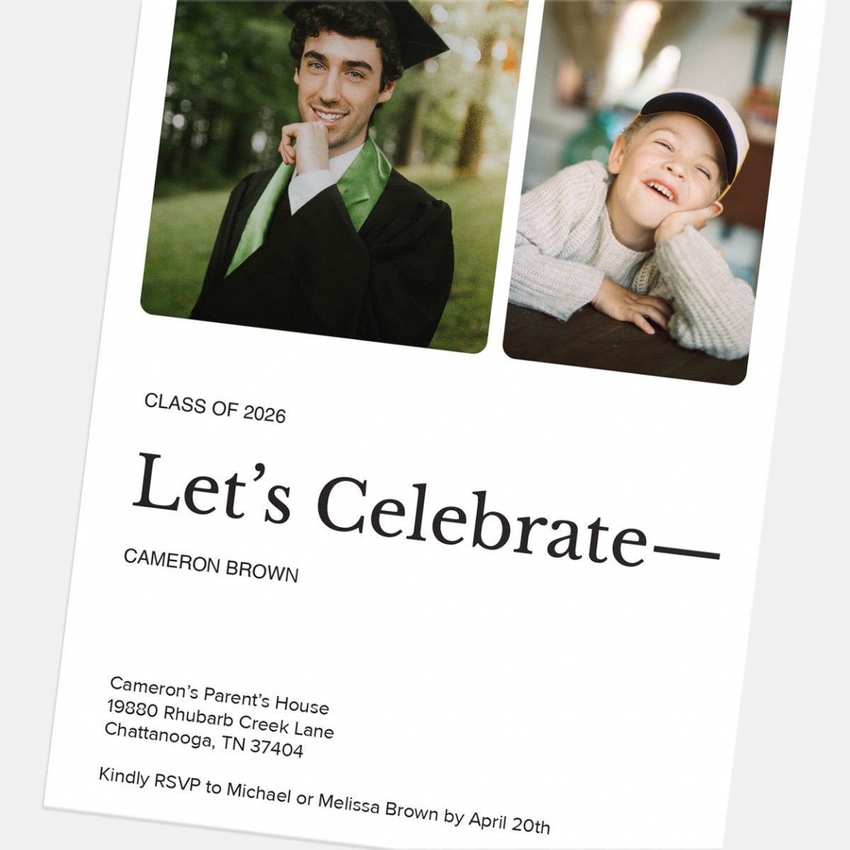 Let's Celebrate Graduation Announcement by Artifact Uprising | Cards