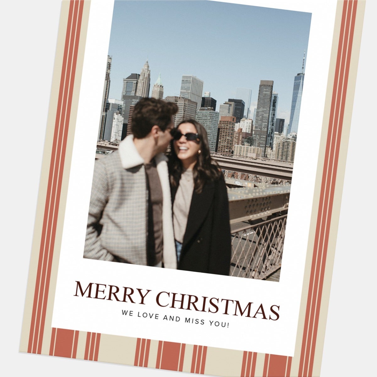 Heritage Stripe Christmas Card