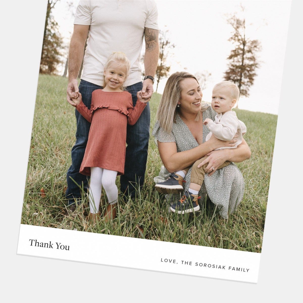Minimal Greeting Thank You Card