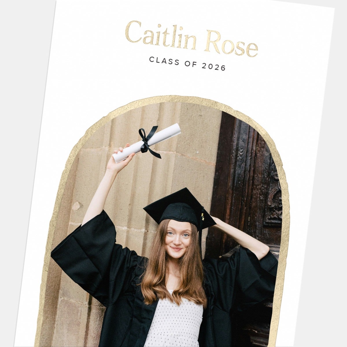 Organic Arch Graduation Announcement