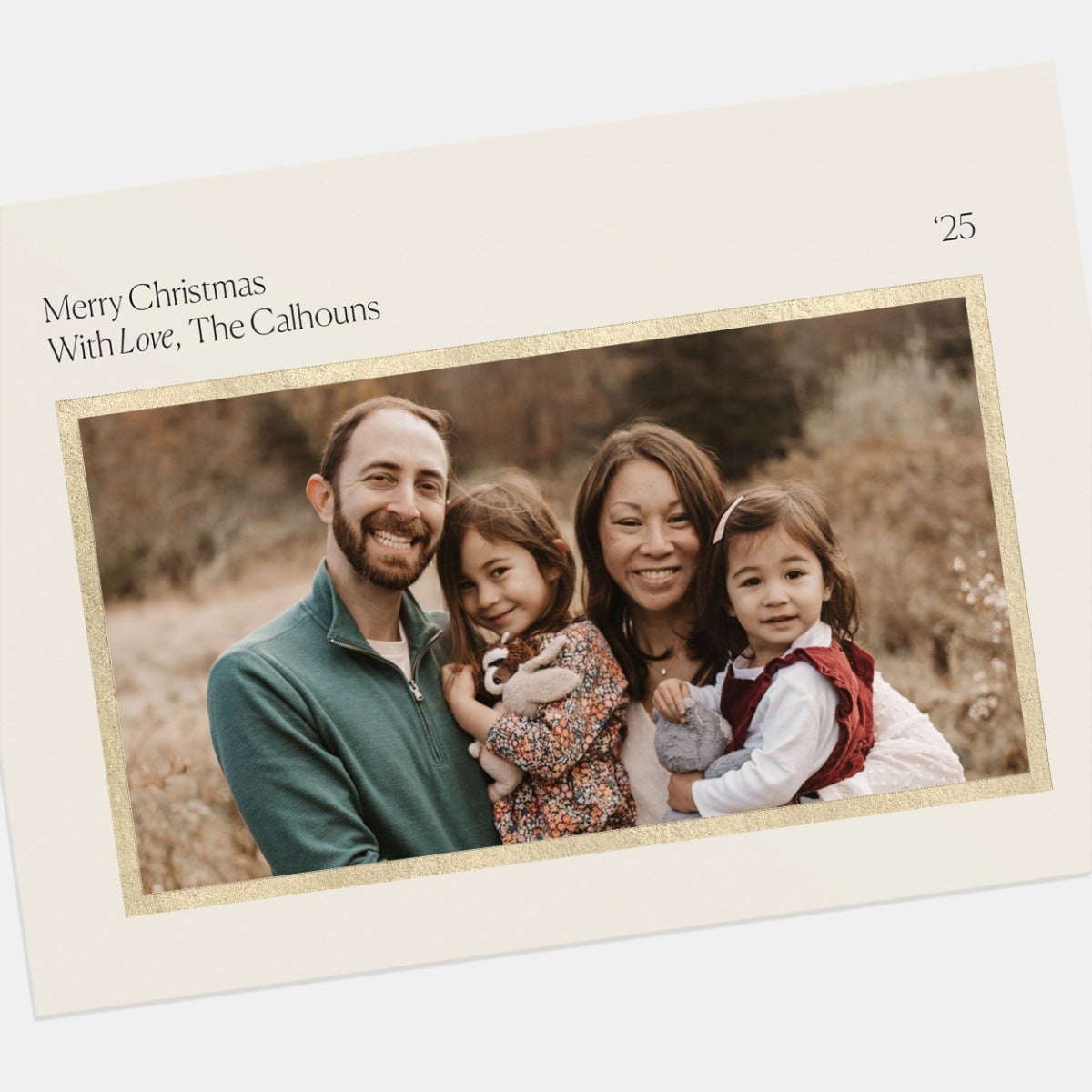 Modern Frame Holiday Card