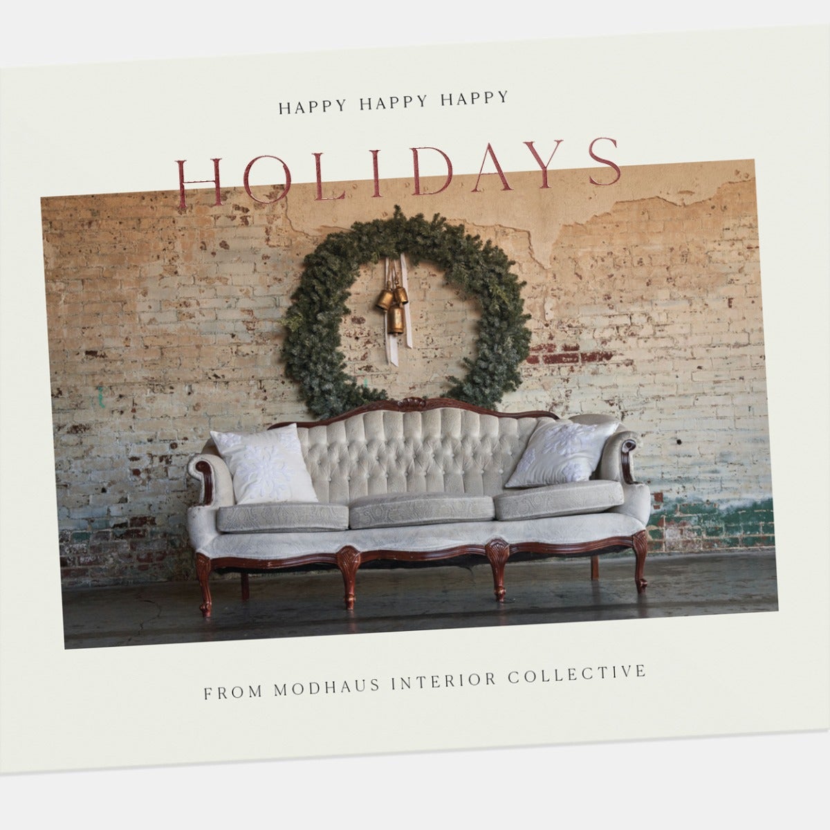 Modern Magazine Business Holiday Card