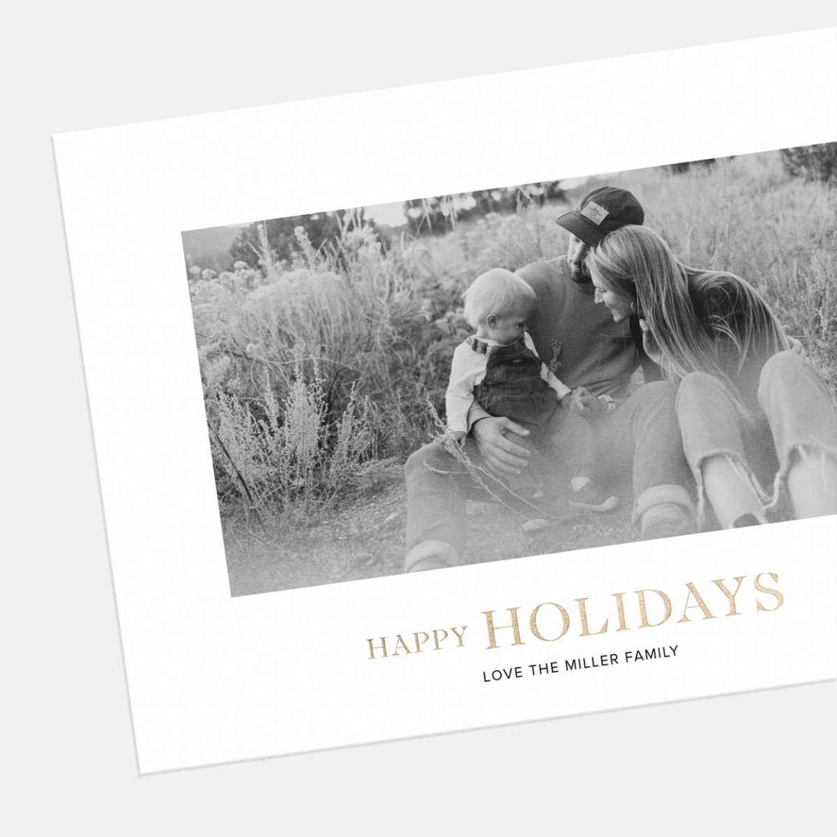 Simple Happy Holidays Card