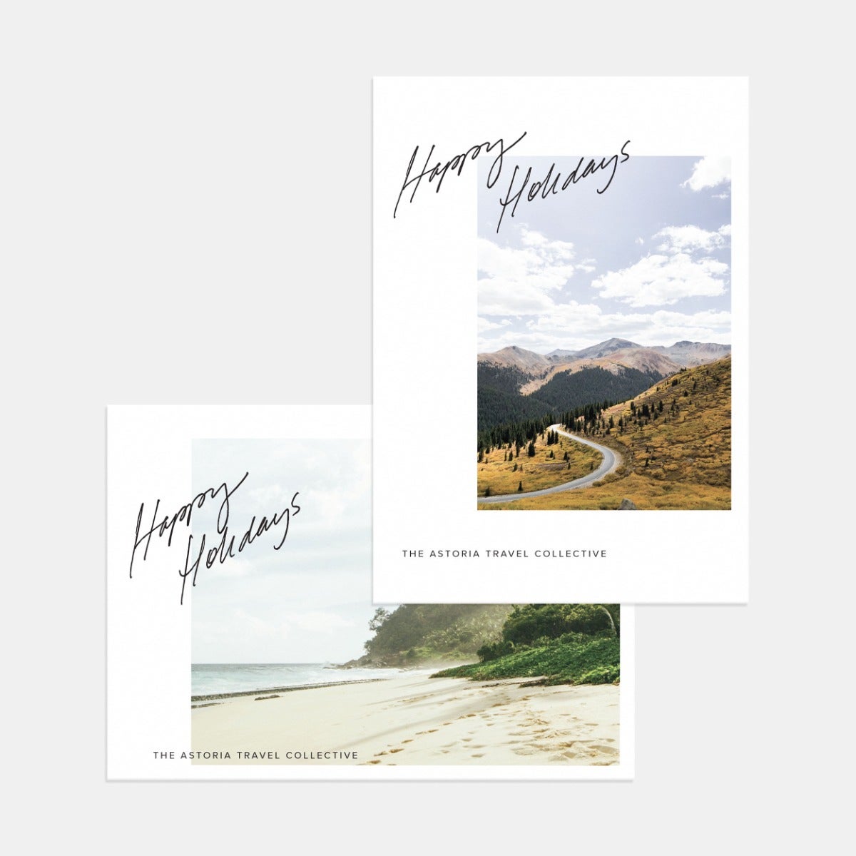 Scripted Greeting Business Holiday Card