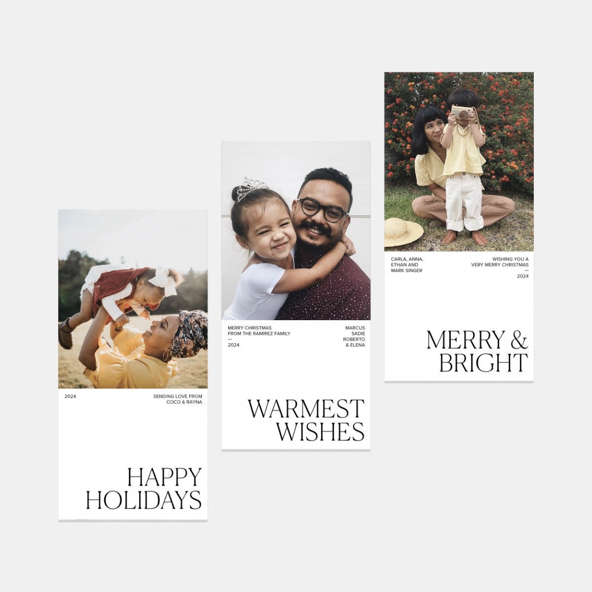 Half-and-Half Holiday Card