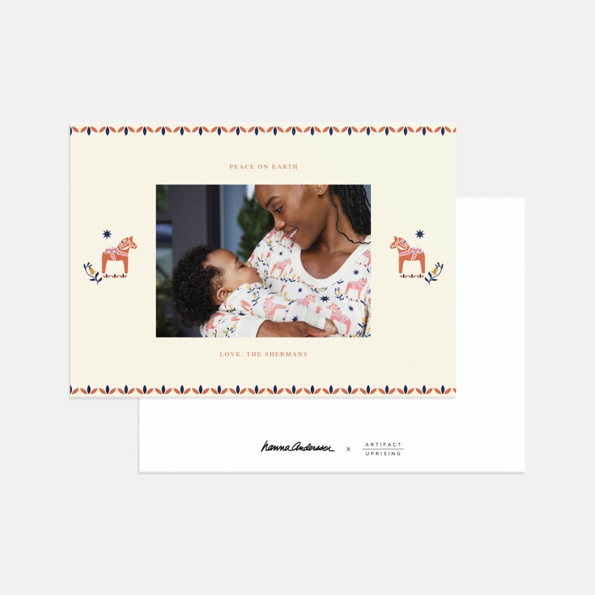 Hanna Andersson Dala Horse Holiday Card