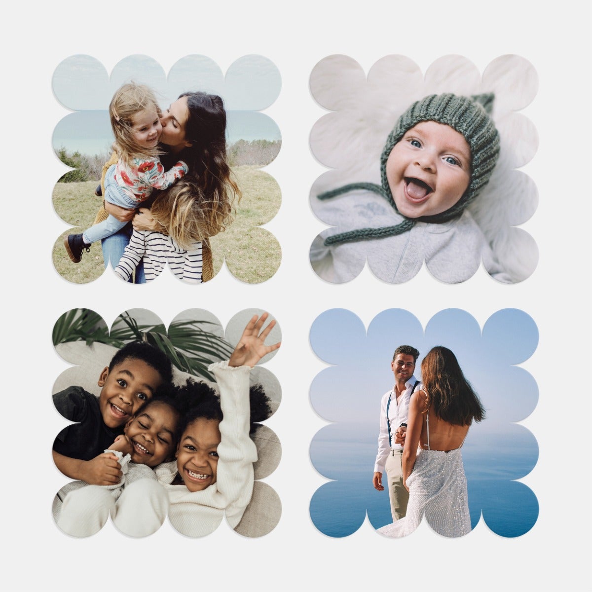 Scallop Square Holiday Card