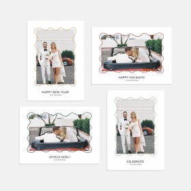 Wavy Line Holiday Card by Artifact Uprising | Cards