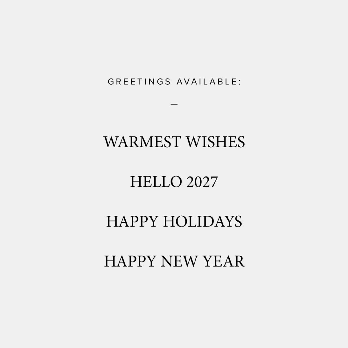 Minimal Bordered 2027 New Year Card by Artifact Uprising | Cards