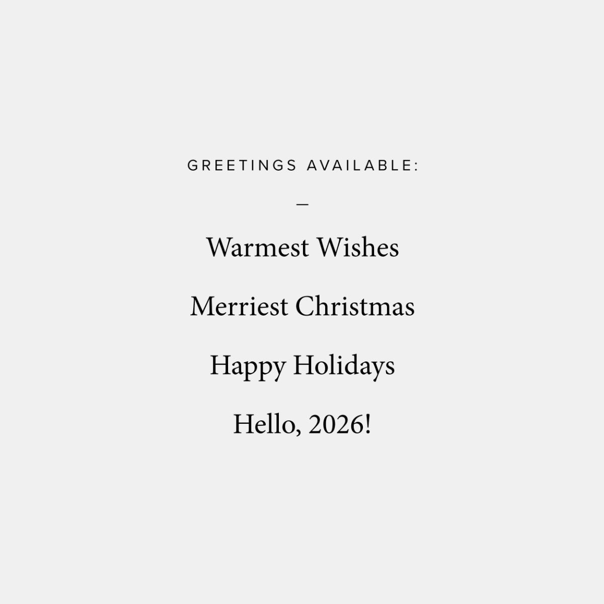 Minimal Greeting Holiday Card by Artifact Uprising | Cards