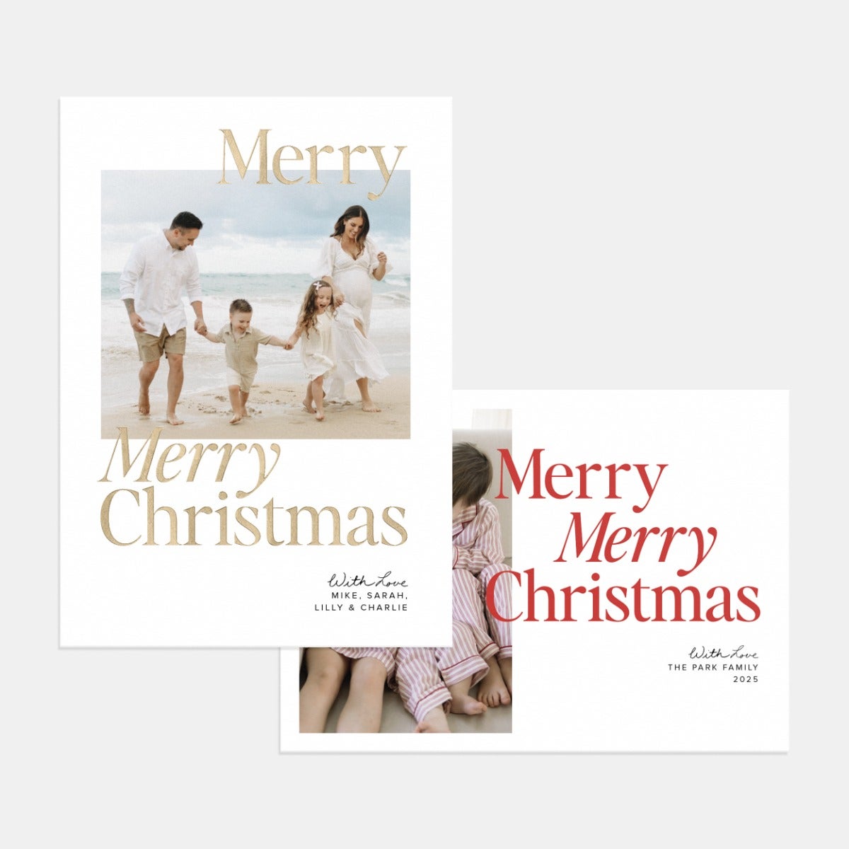 Double the Merry Christmas Card by Artifact Uprising | Cards