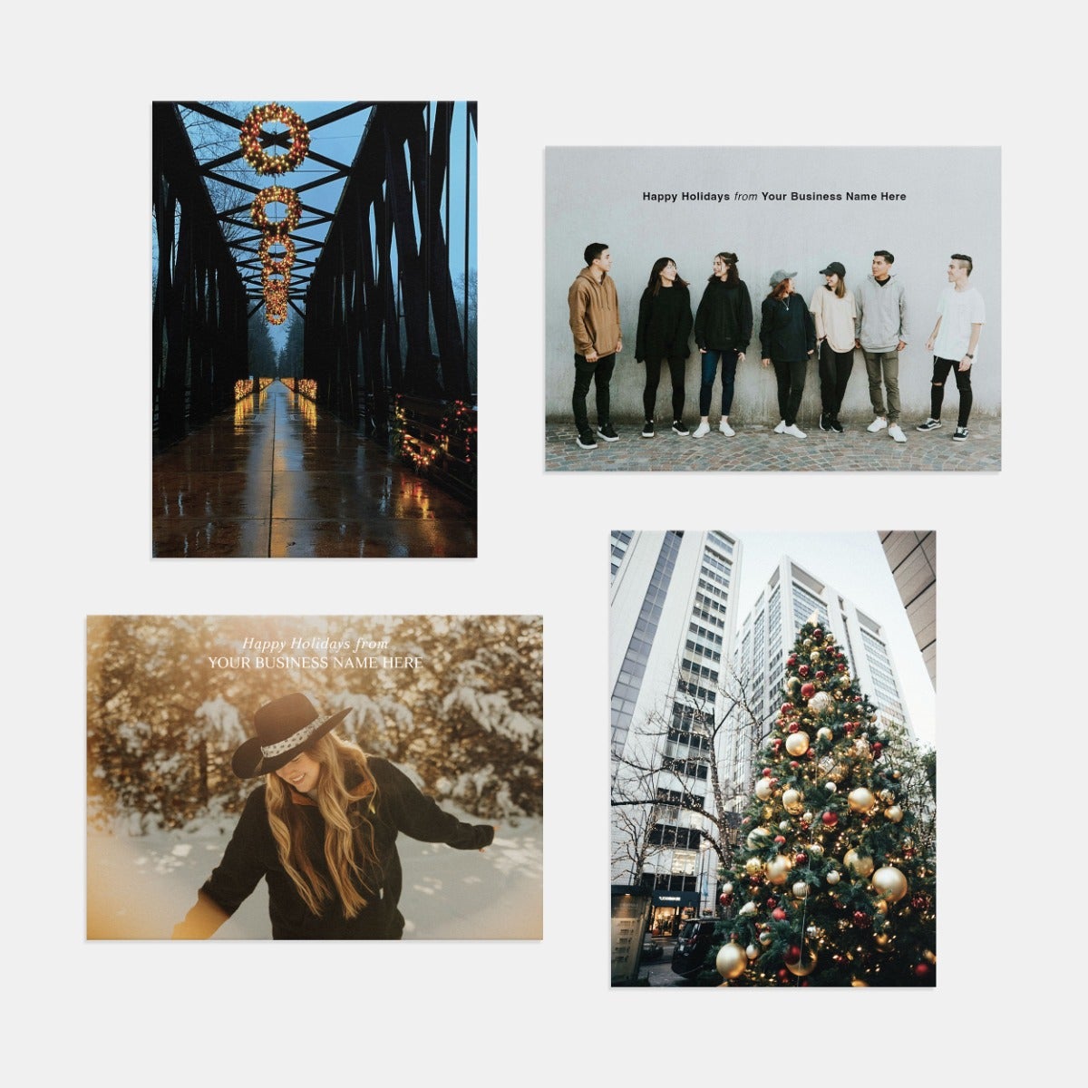 Design Your Own Flat Business Holiday Card