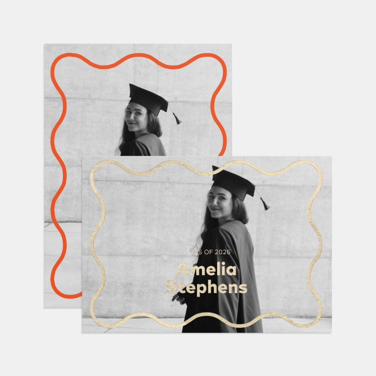 Squiggle Graduation Announcement 