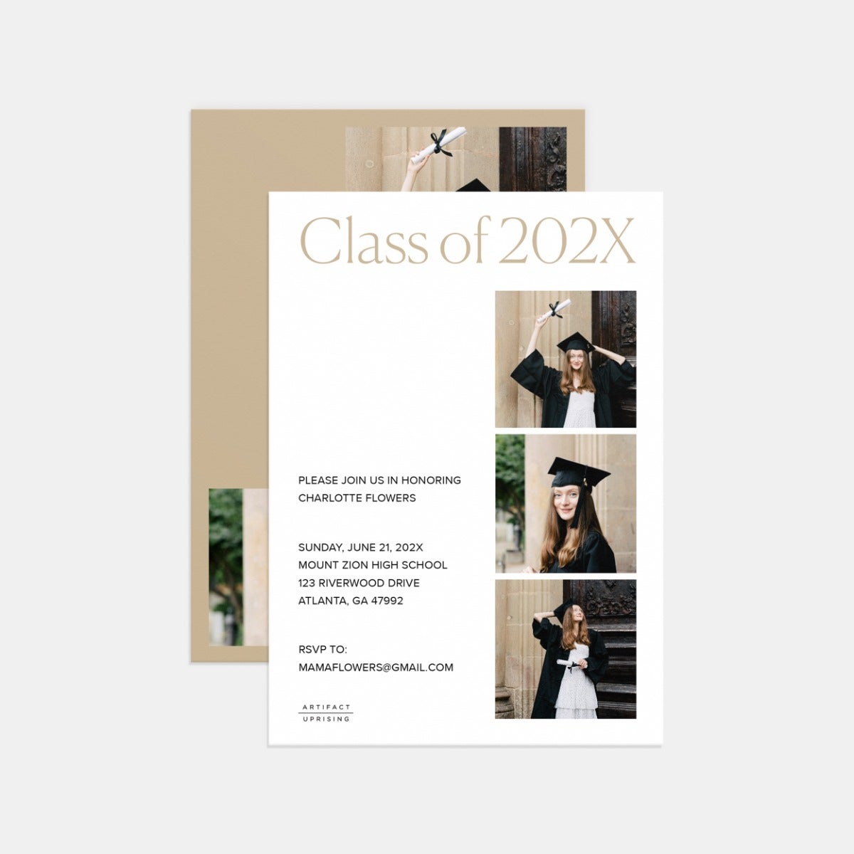 Congratulations Stamp Graduation Announcement