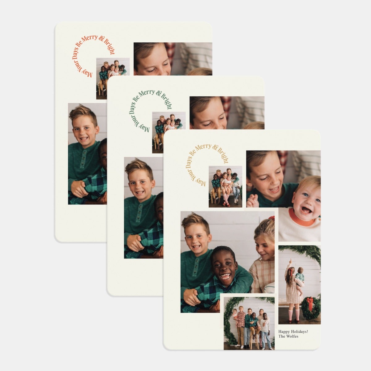 Merry & Bright Collage Card