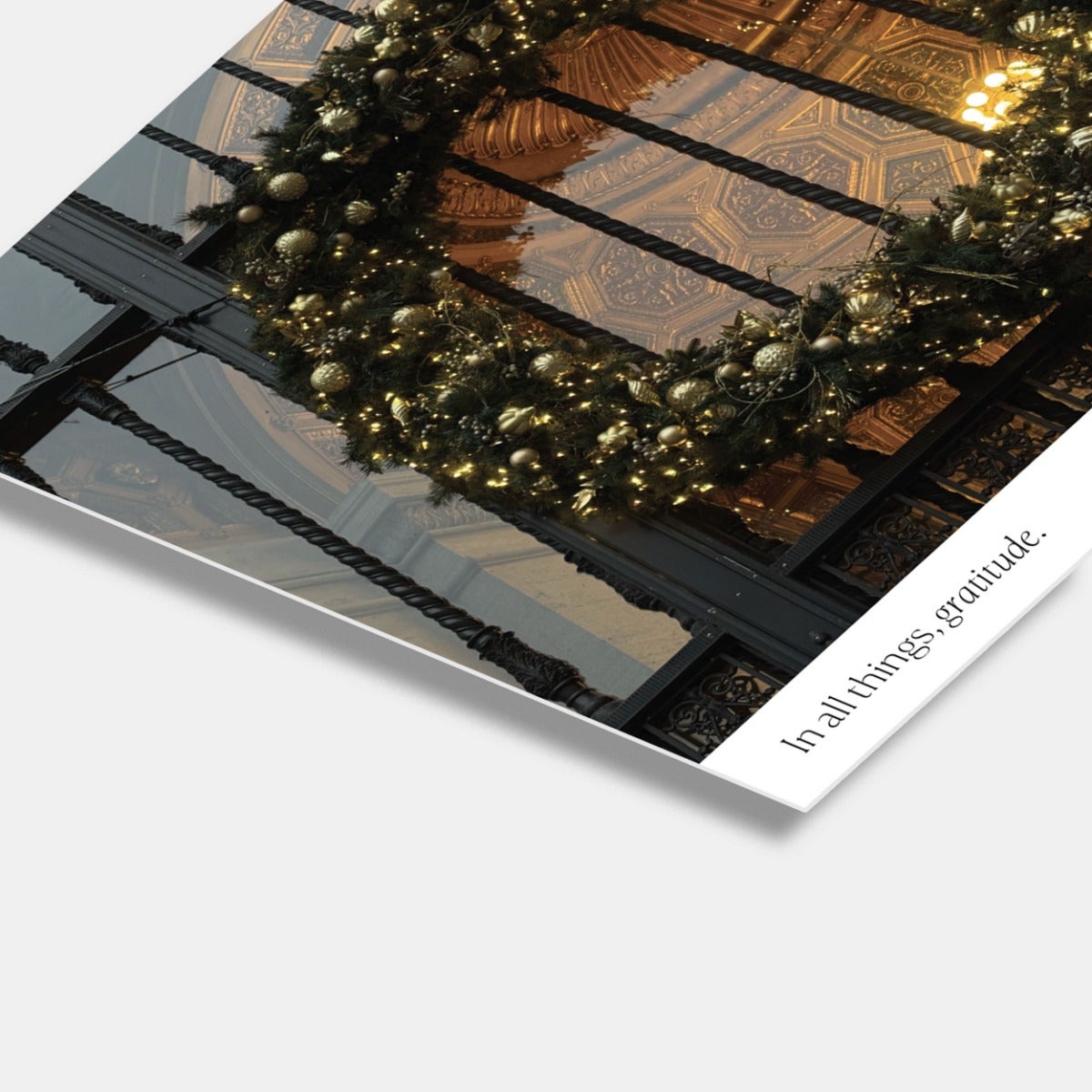 Square Gratitude Business Holiday Card