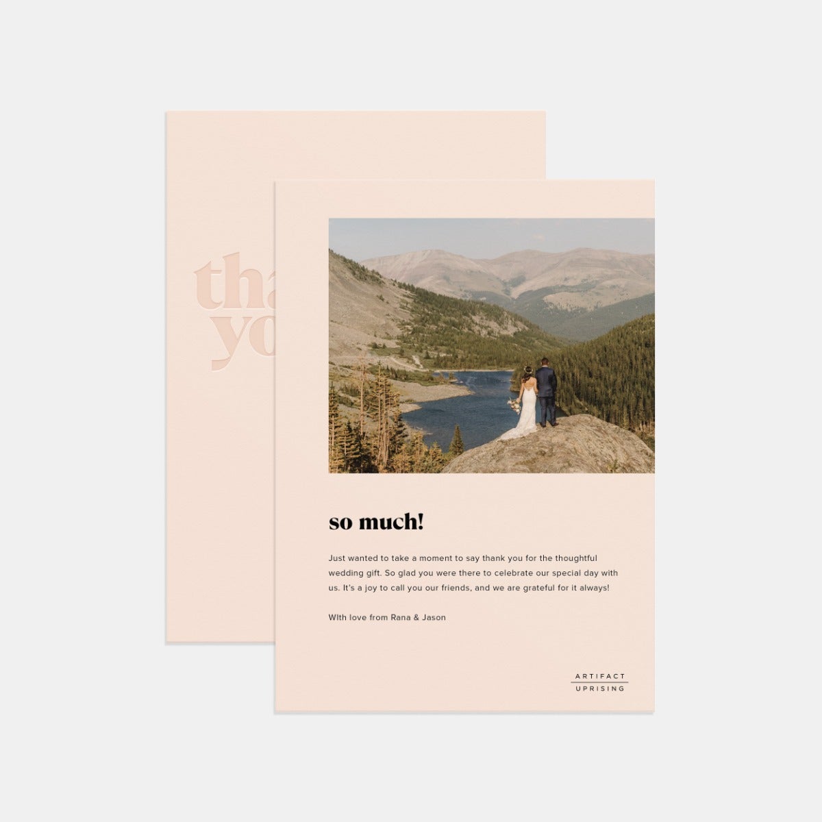 Groovy Grateful Thank You Card