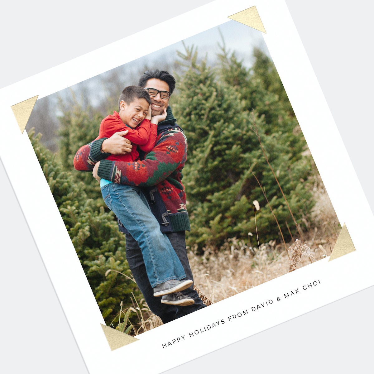 Classic Corners Holiday Card