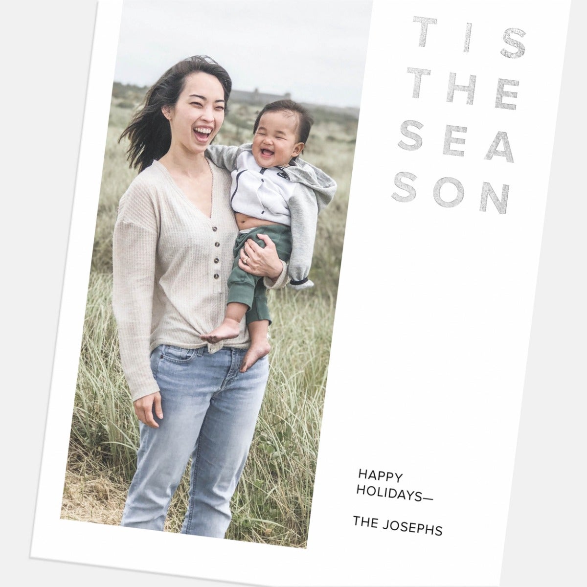 Bold 'Tis the Season Holiday Card