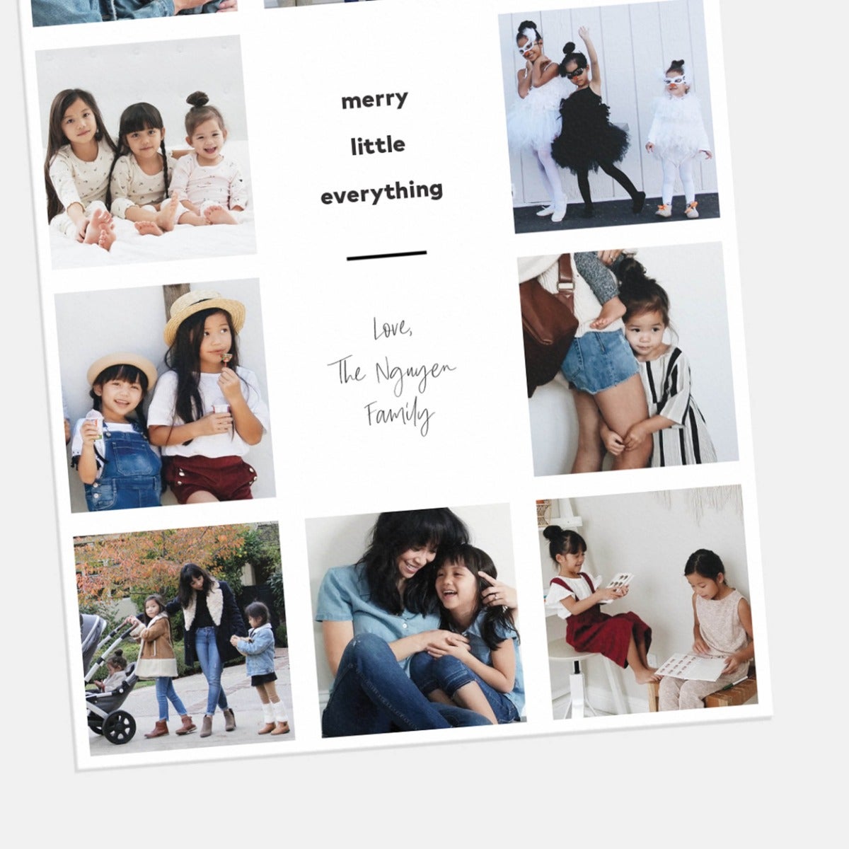 Border Grid Holiday Card