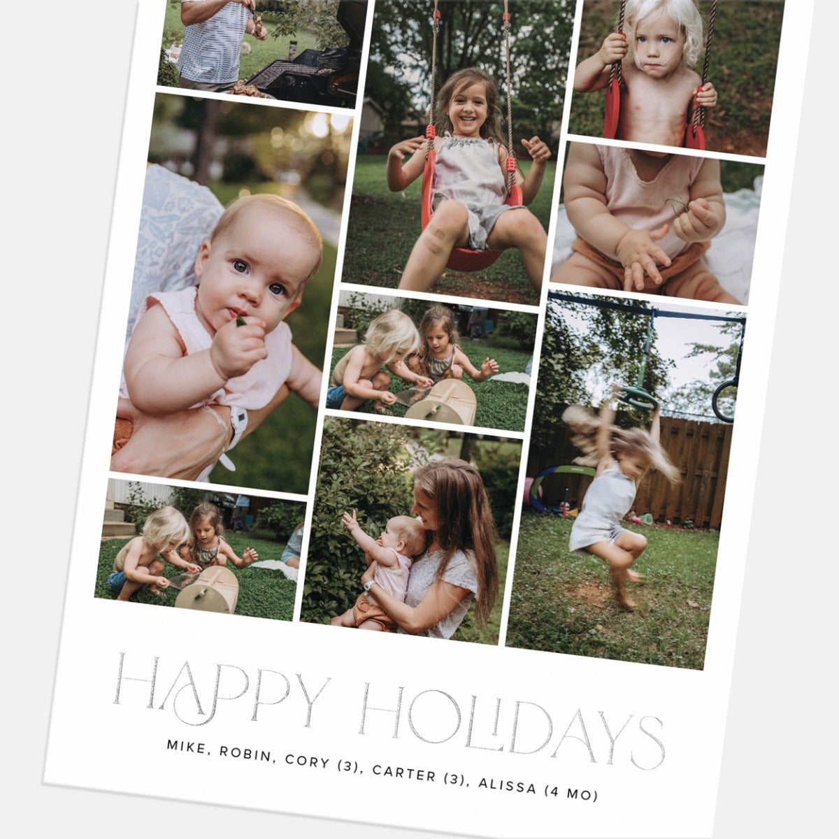 Classic 9-Image Holiday Card