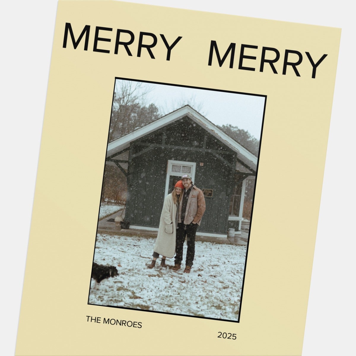 Merry Color Christmas Card