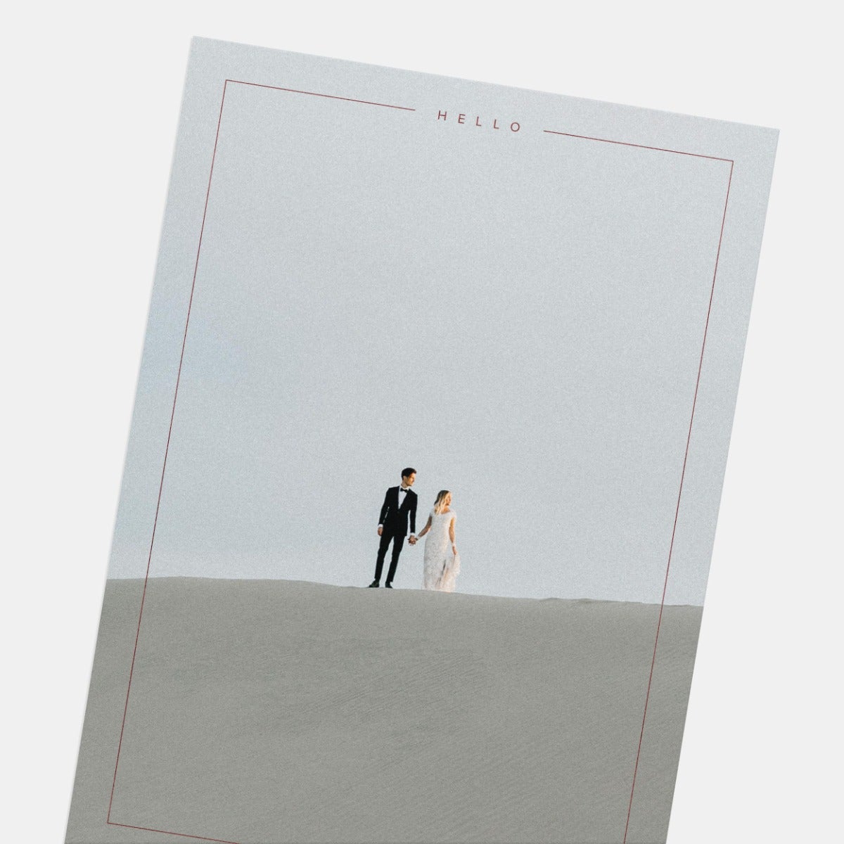 Minimal Bordered 2024 New Year Card