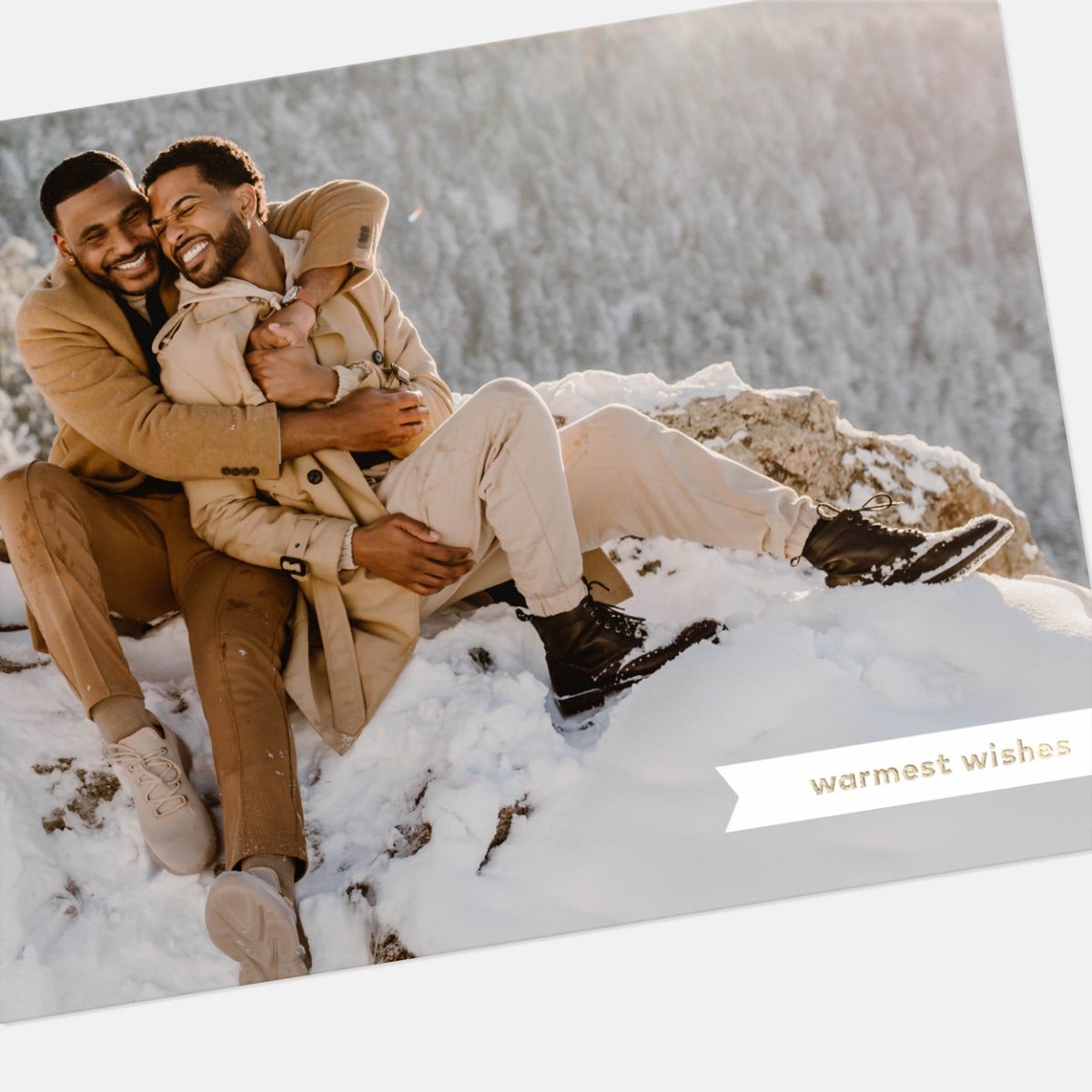 Minimal Ribbon Holiday Card