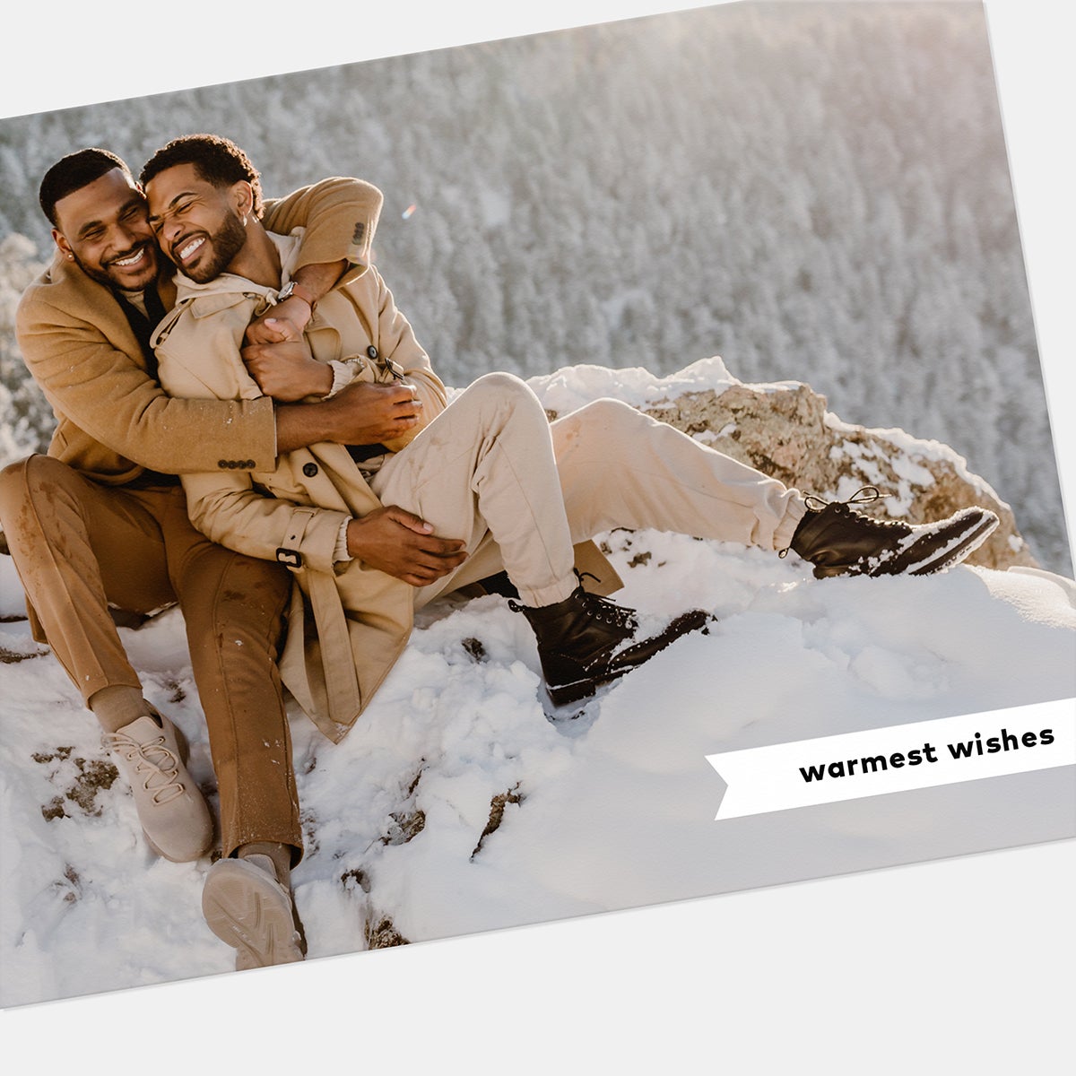 Minimal Ribbon Holiday Card